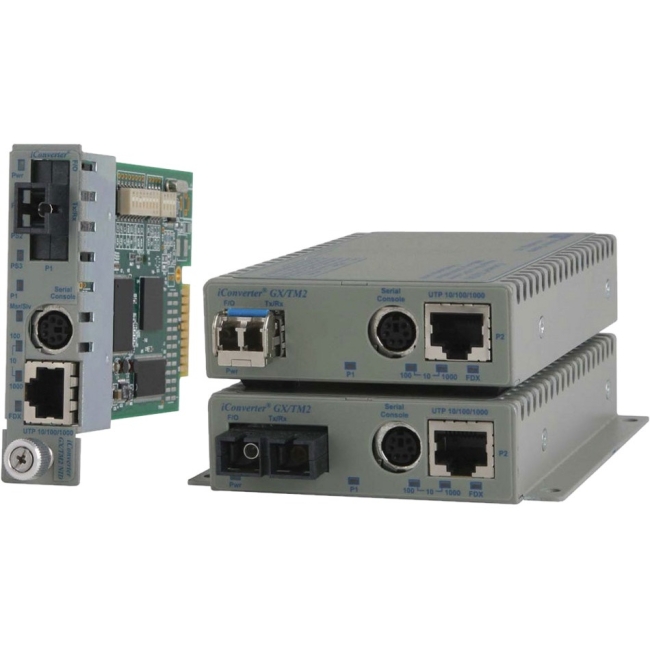 Omnitron 10/100/1000BASE-T UTP to 1000BASE-X Media Converter and Network Interface Device 8927N-1-CW 8927N-1