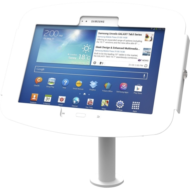 Compulocks The Pole Galaxy Tab Kiosk - Galaxy Tab Stand with Cable Management 920W480GEW