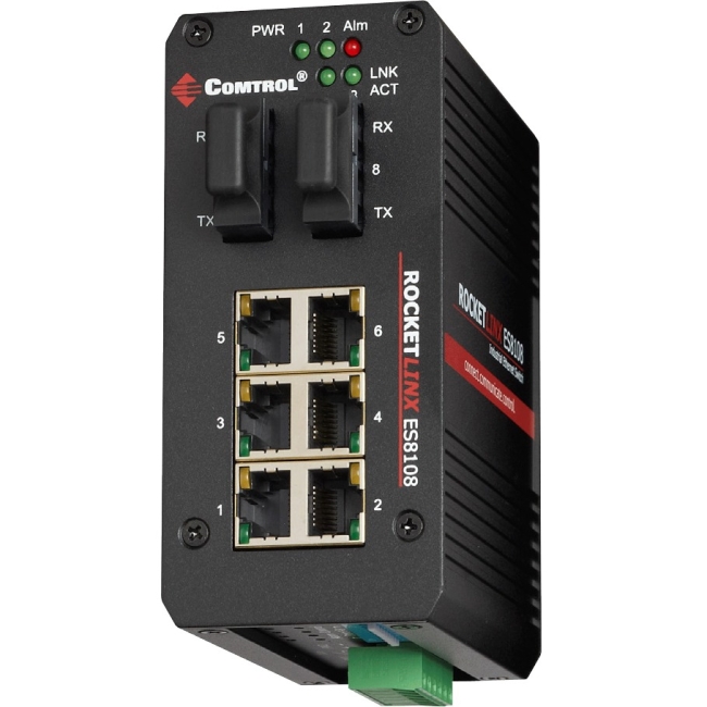 Comtrol RocketLinx Ethernet Switch 32058-6 ES8108F-XT