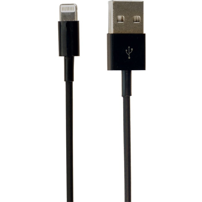 Visiontek Lightning to USB Black .25 Meter Cable 900780