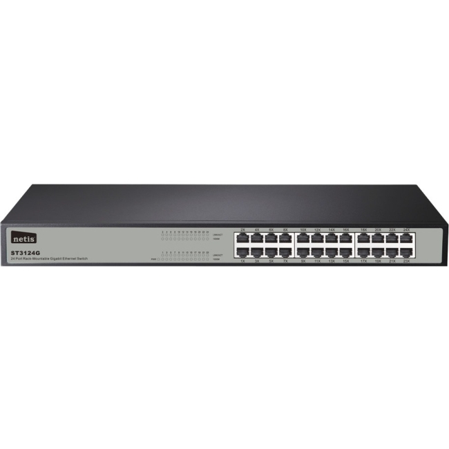 Netis 24 Port Gigabit Ethernet Rackmount Switch ST3124G