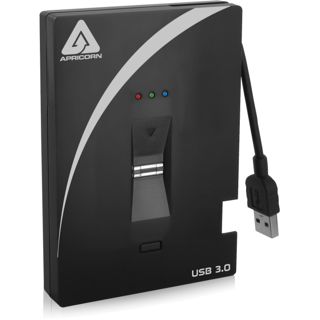 Apricorn Biometric USB 3.0 Hard Drive with 256-bit AES-XTS Hardware Encryption A25-3BIO256-2000
