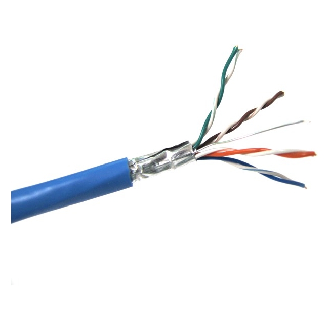 Weltron CAT5e Solid FTP CMP Cable (1000 ft) T2404L5EPSH-BL