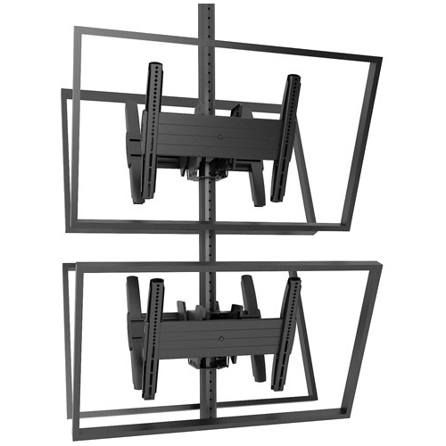 Chief Fusion Medium Back-to-Back Stacked Ceiling Mounts MCB1X2U