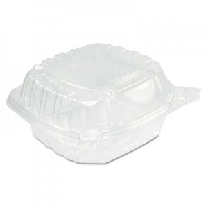 Dart ClearSeal Hinged Clear Containers, 13 4/5 oz, Clear, Plastic, 5.4 x 5.3 x 2.6 DCCC53PST1