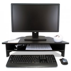 Victor High Rise Collection Monitor Stand, 27 x 11 1/2 x 6 1/2-7 1/2, Black VCTDC050
