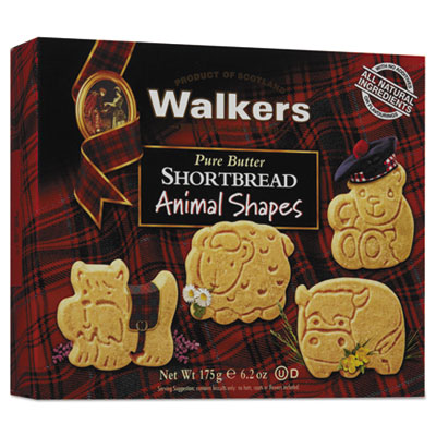 Walkers Shortbread Animal Cookies, 6.2 oz Box OFX01570 01570