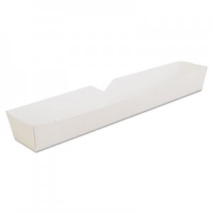 SCT Hot Dog Tray, White, 10 1/4 x 1 1/2 x 1 1/4, Paperboard, 500/Carton SCH0711