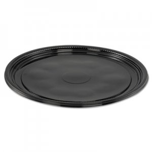 WNA Caterline Casuals Thermoformed Platters, PET, Black, 12" Diameter WNAA512PBL WNA A512PBL