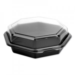 Dart OctaView CF Containers, Black/Clear, 21oz, 7.94w x 7.48d x 2.36h, 100/Carton SCC865611PS94 SCC 865611