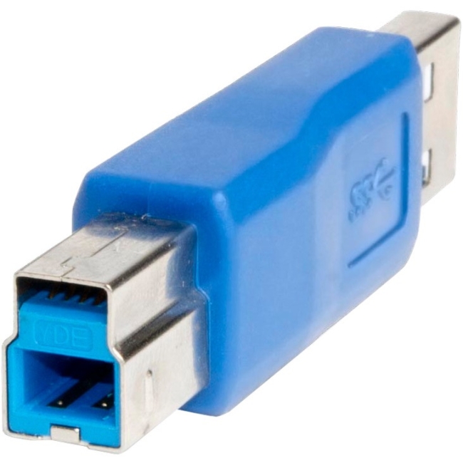 SYBA Multimedia USB 3.0 Plug Adapter: Type-A Male to Type-B Male, Gender Changer SY-ADA20086