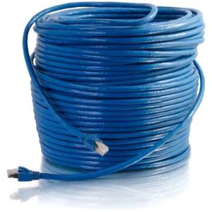 C2G 150ft Cat6 Snagless Solid Shielded Network Patch Cable - Blue 43170