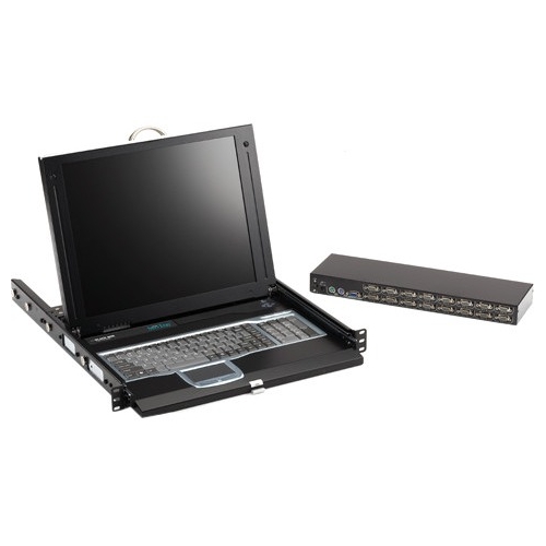 Black Box ServTray Complete, 17", 16-Port KVM Switch Module, USB and PS/2 KVT417A-16UV-R2