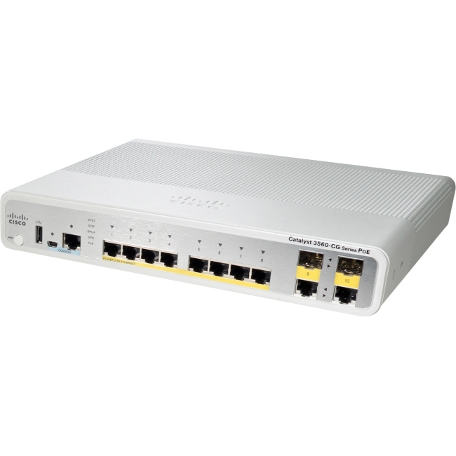 Cisco Catalyst Ethernet Switch - Refurbished WS-C3560C-12PCS-RF WS-C3560C-12PC-S
