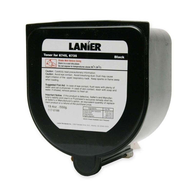 Lanier Black Toner Cartridge 1170188 LAN1170188