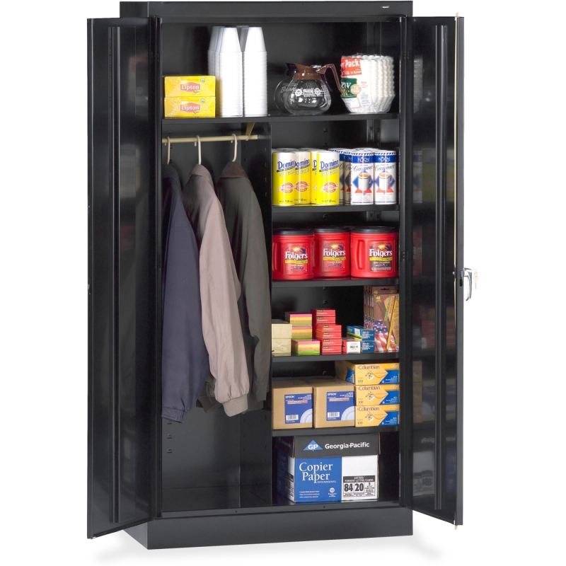 Tennsco Tennsco Combination Wardrobe/Storage Cabinet 7214BK TNN7214BK