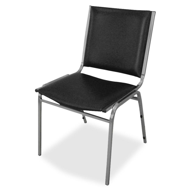 Lorell Padded Armless Stacking Chair 62502 LLR62502