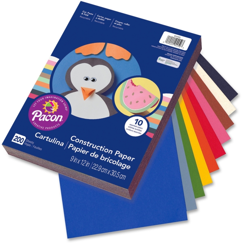 Pacon Rainbow Super Value Construction Paper 94450 PAC94450