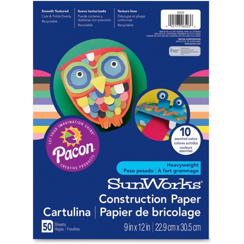Pacon SunWorks Groundwood Construction Paper 8503 PAC8503