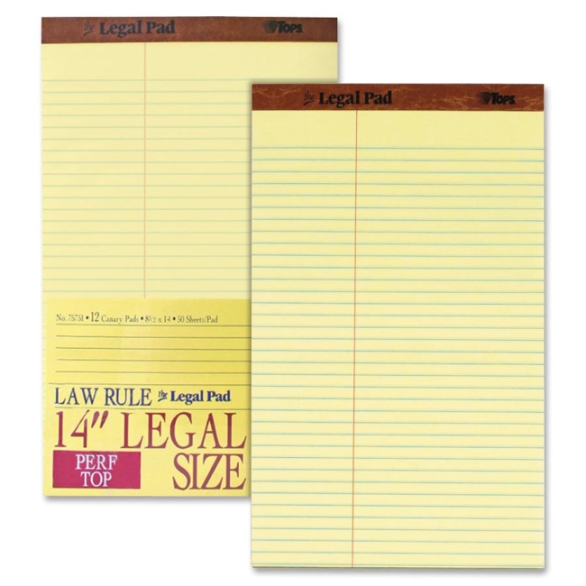 TOPS Perforated Traditional Grade Writing Pad 75751 TOP75751
