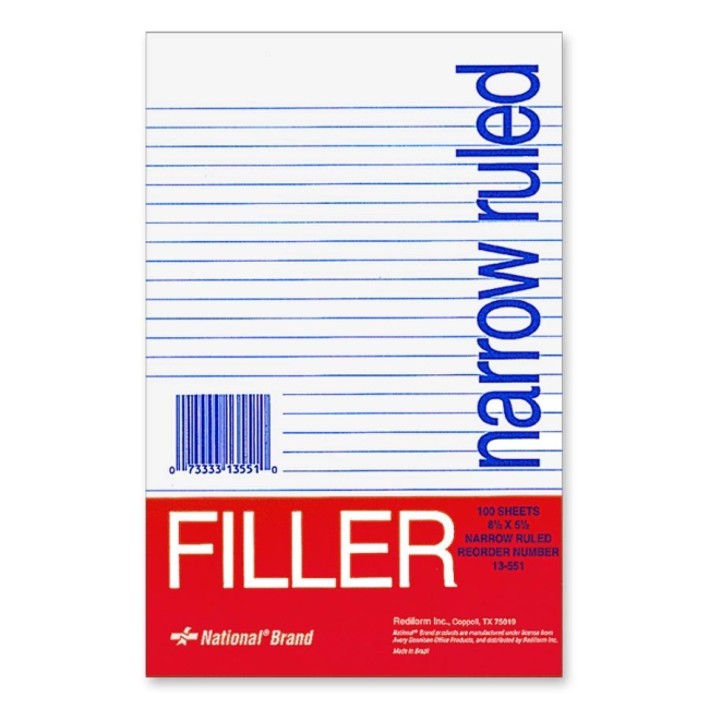 Rediform National Standard Filler Paper 13551 RED13551