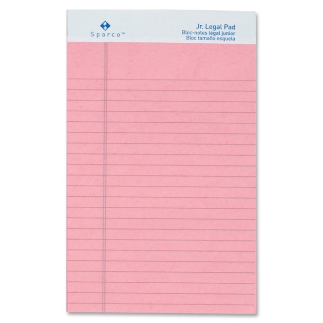 Sparco Colored Jr. Legal Ruled Writing Pads 01071 SPR01071