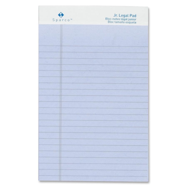 Sparco Colored Jr. Legal Ruled Writing Pads 01072 SPR01072