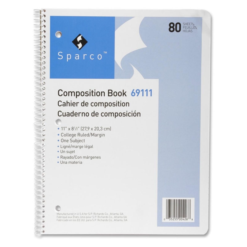 Sparco Spiral Composition Books 69111 SPR69111