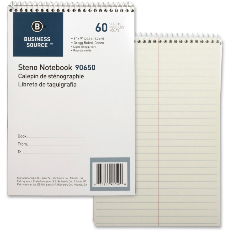 Business Source Steno Notebook 90650 BSN90650