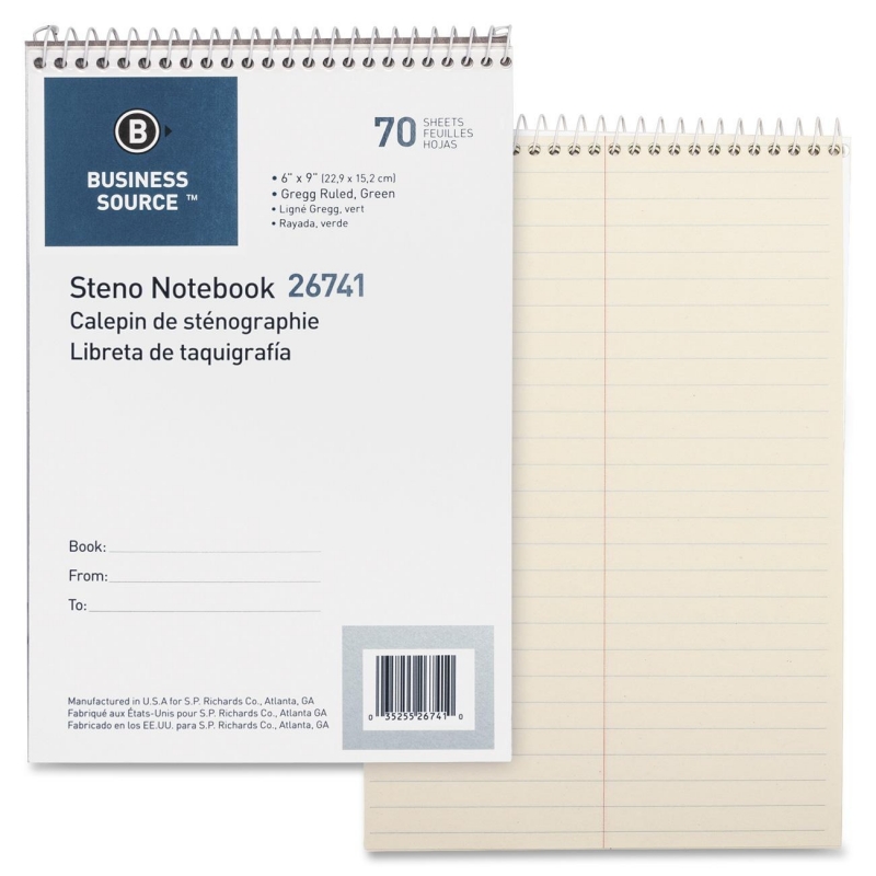 Business Source Steno Notebook 26741 BSN26741