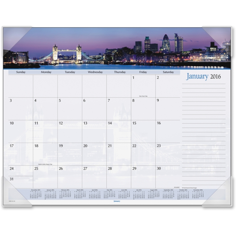 At-A-Glance At-A-Glance Harbor Views Monthly Desk Pad Calendar DMD14532 AAGDMD14532