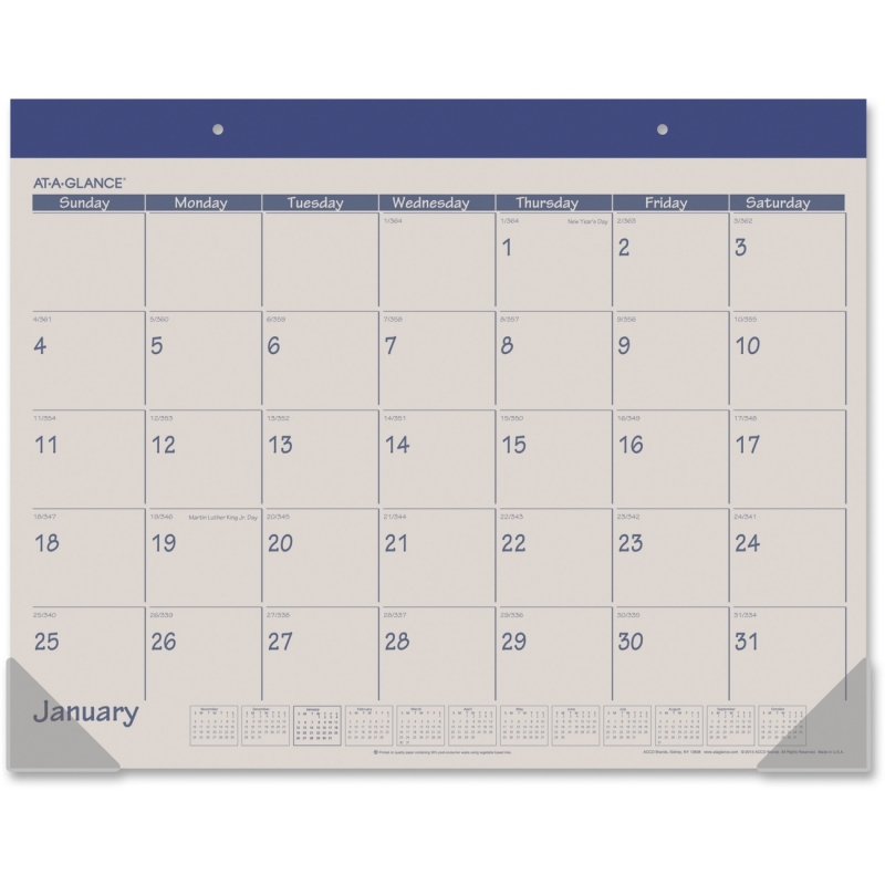 At-A-Glance At-A-Glance Monthly Fashion Desk Pad Calendar SK25-17 AAGSK2517