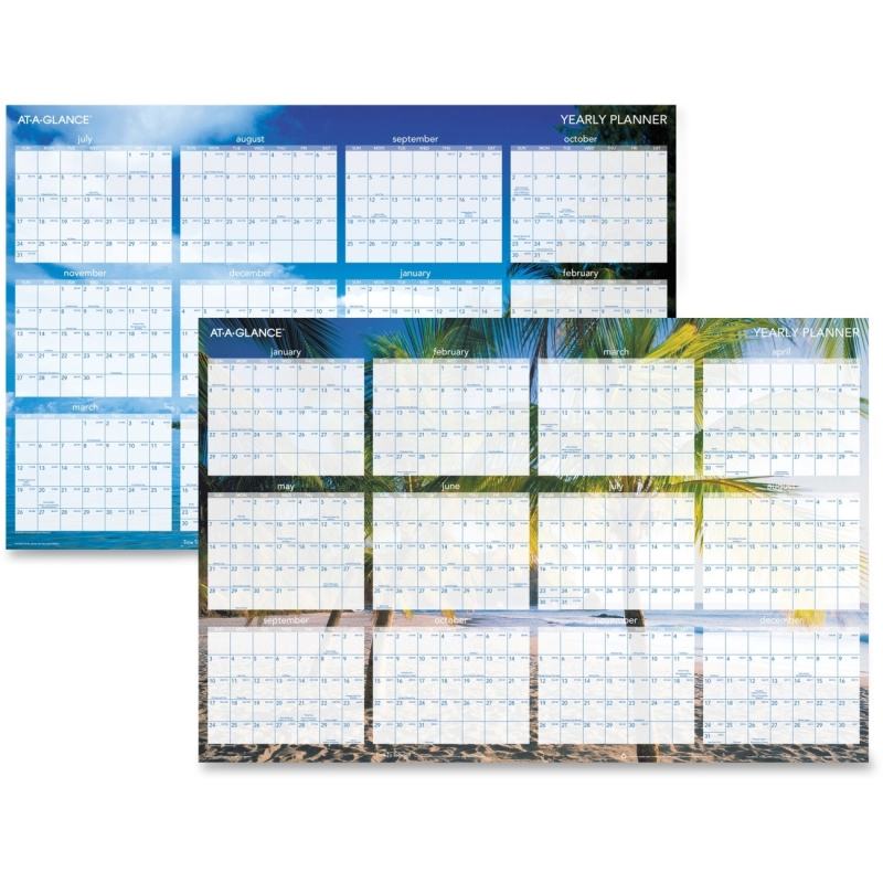 At-A-Glance Tropical Erasable Wall Planner DMWTEE28 AAGDMWTEE28