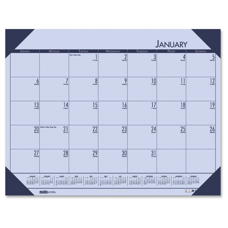 House of Doolittle EcoTones Compact Calendar Desk Pad 12473 HOD12473