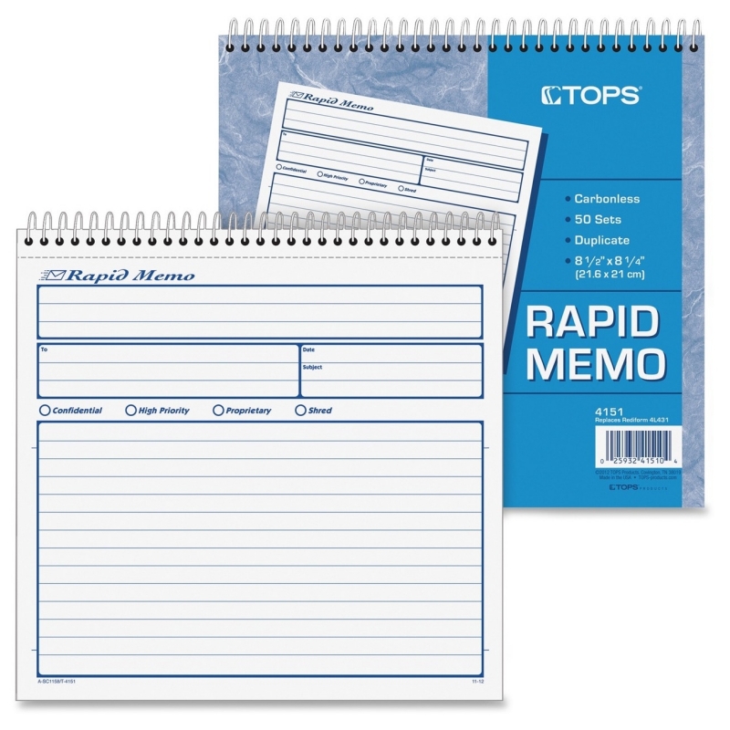 TOPS Rapid Memo Book 4151 TOP4151