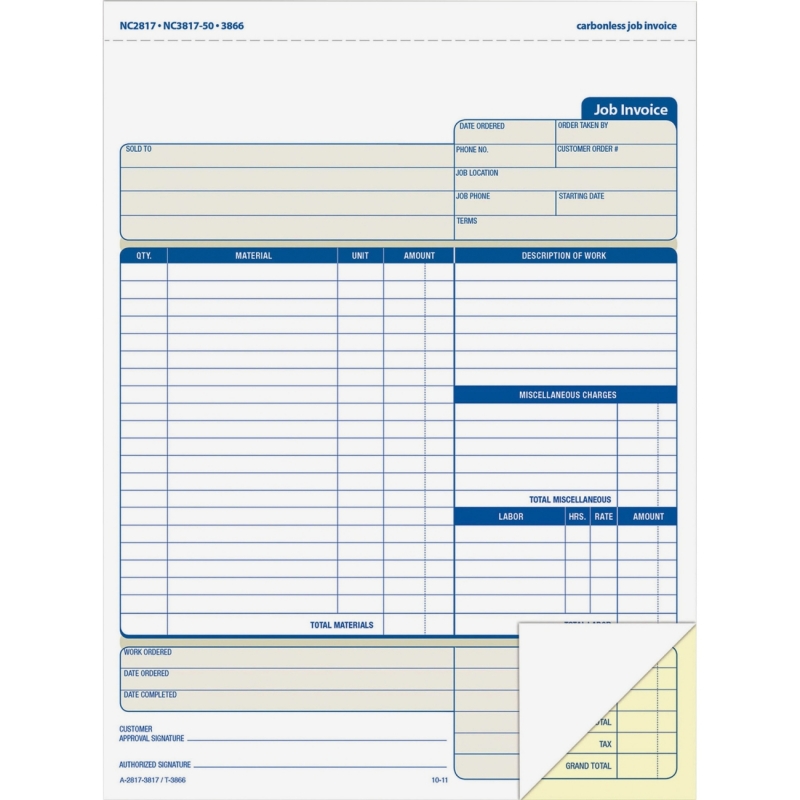 Adams Contractor Form NC2817 ABFNC2817