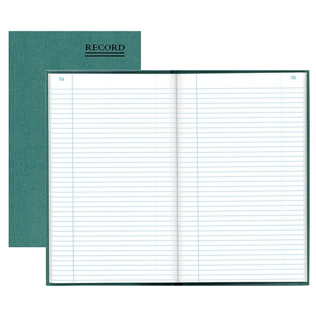 Rediform Rediform Green Bookcloth Margin Record Books 56131 RED56131