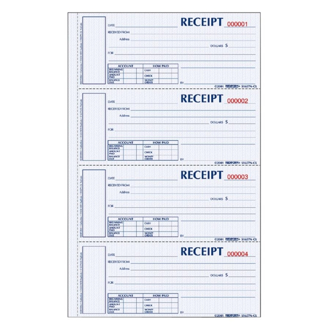 Rediform Rediform Money Receipt Book S1654NCR REDS1654NCR