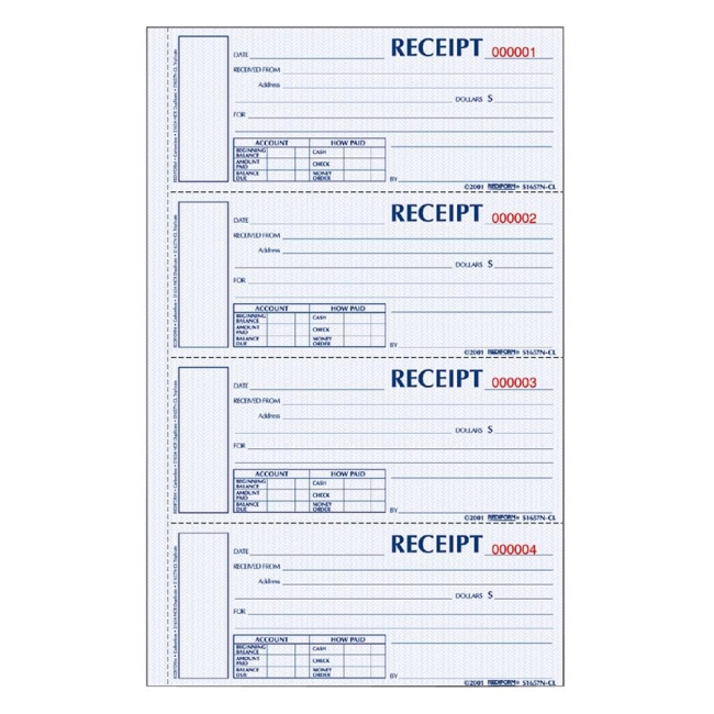 Rediform Rediform Money Receipt Book S1654NCR REDS1654NCR