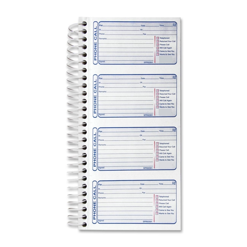 Sparco Telephone Message Book SPR-02301 SPR02301