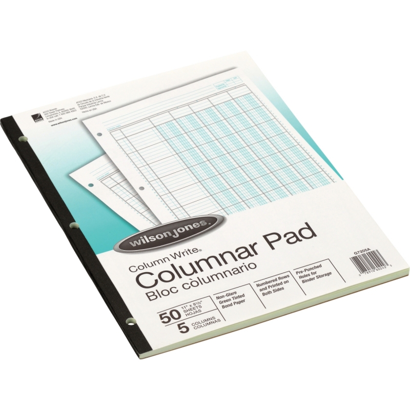 Wilson Jones Column Write Pads WG7205 WLJG7205