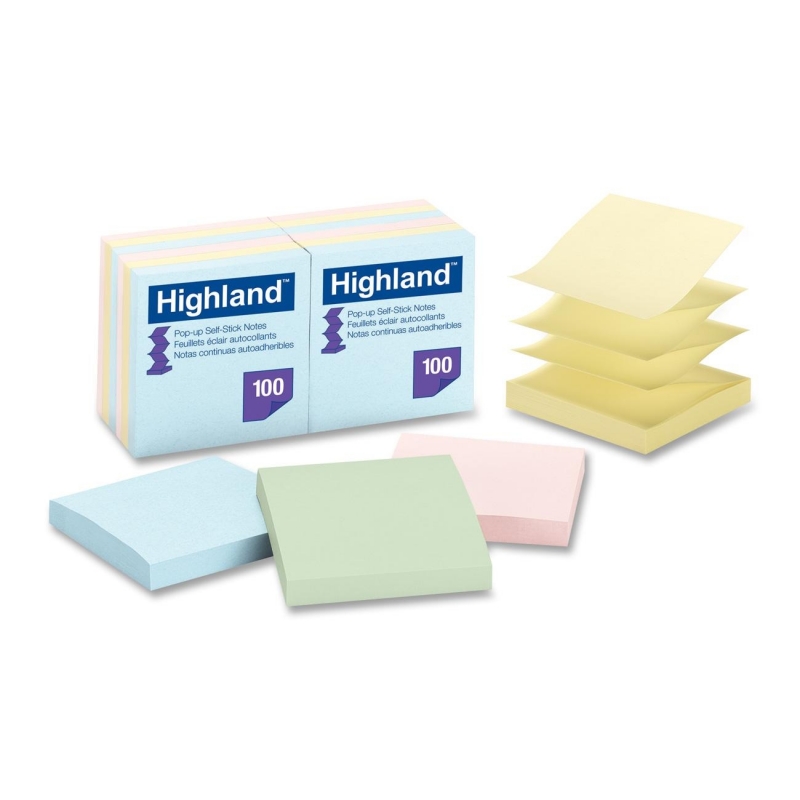 Highland Highland Pop-up Repositionable Pastel Note 6549PUA MMM6549PUA