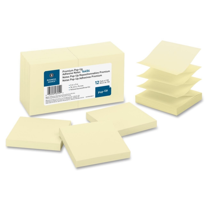 Business Source Pop-up Adhesive Note 16454 BSN16454