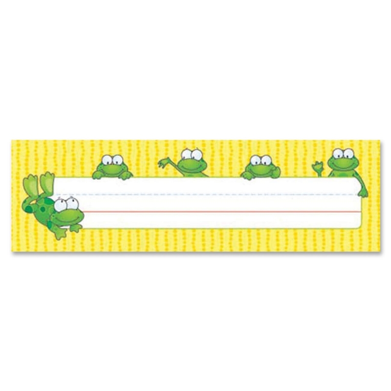 Carson-Dellosa Frogs Design Desk Name Plate 122010 CDP122010