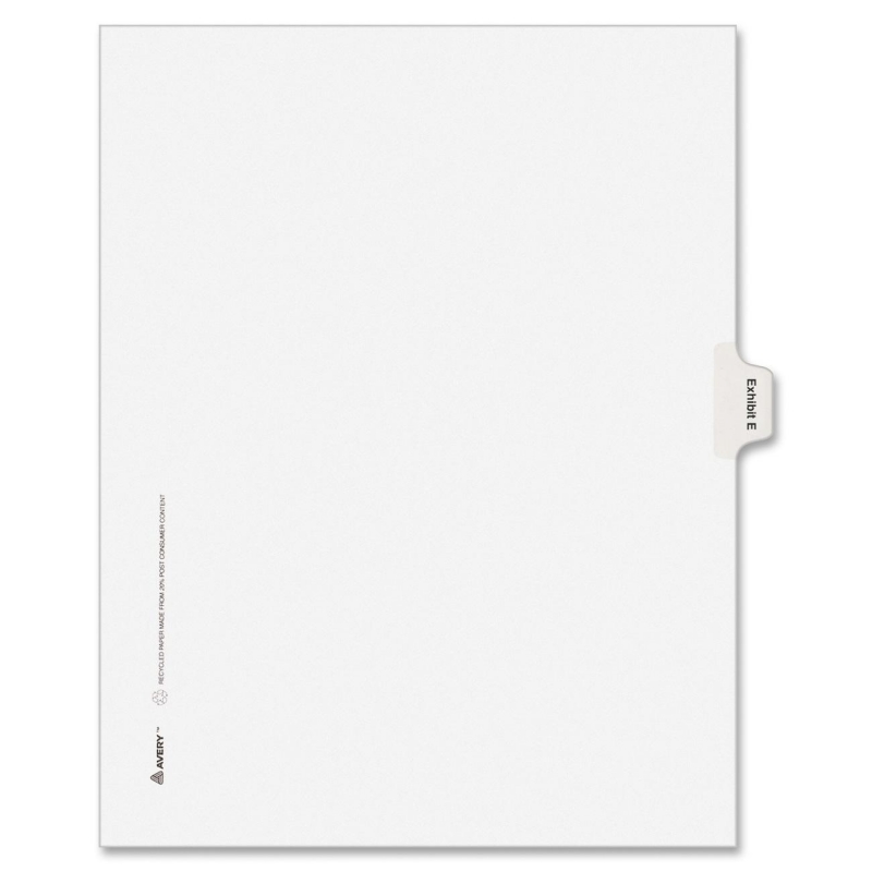 Avery Legal Exhibit Index Divider 82111 AVE82111