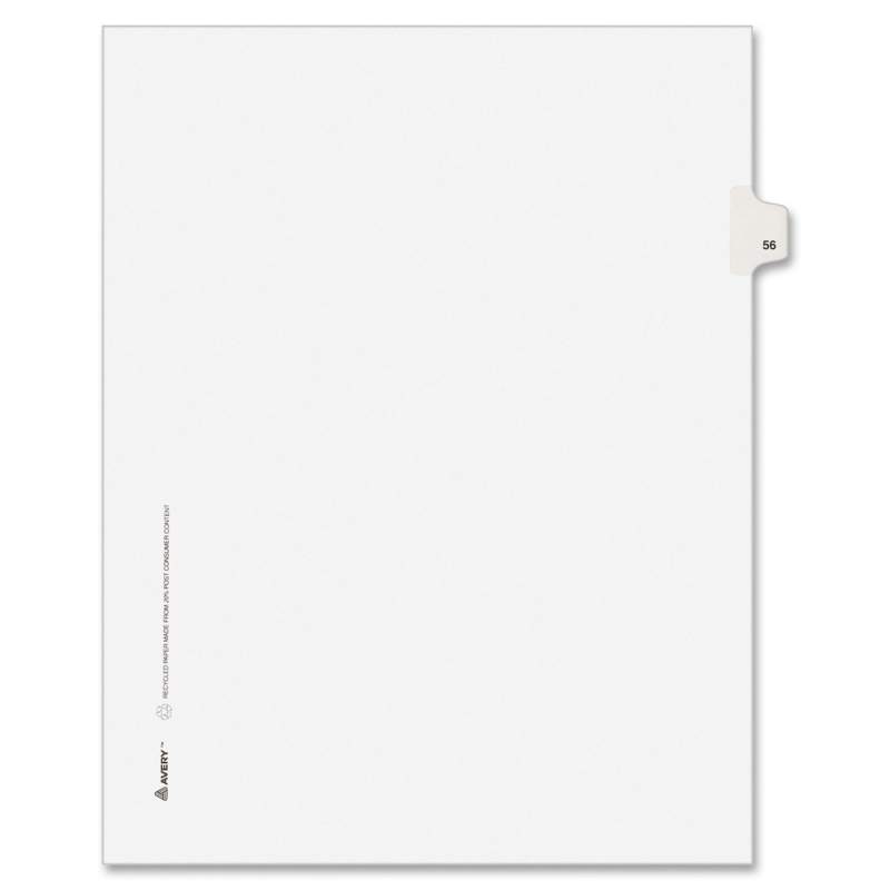 Avery Side-Tab Legal Index Divider 82254 AVE82254