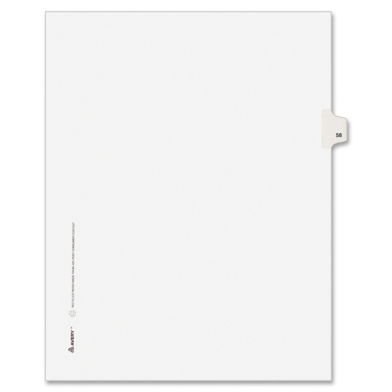 Avery Side-Tab Legal Index Divider 82256 AVE82256