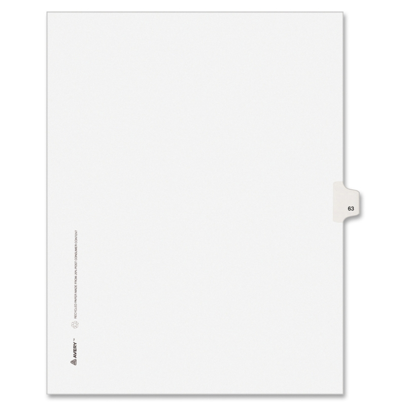 Avery Side-Tab Legal Index Divider 82261 AVE82261