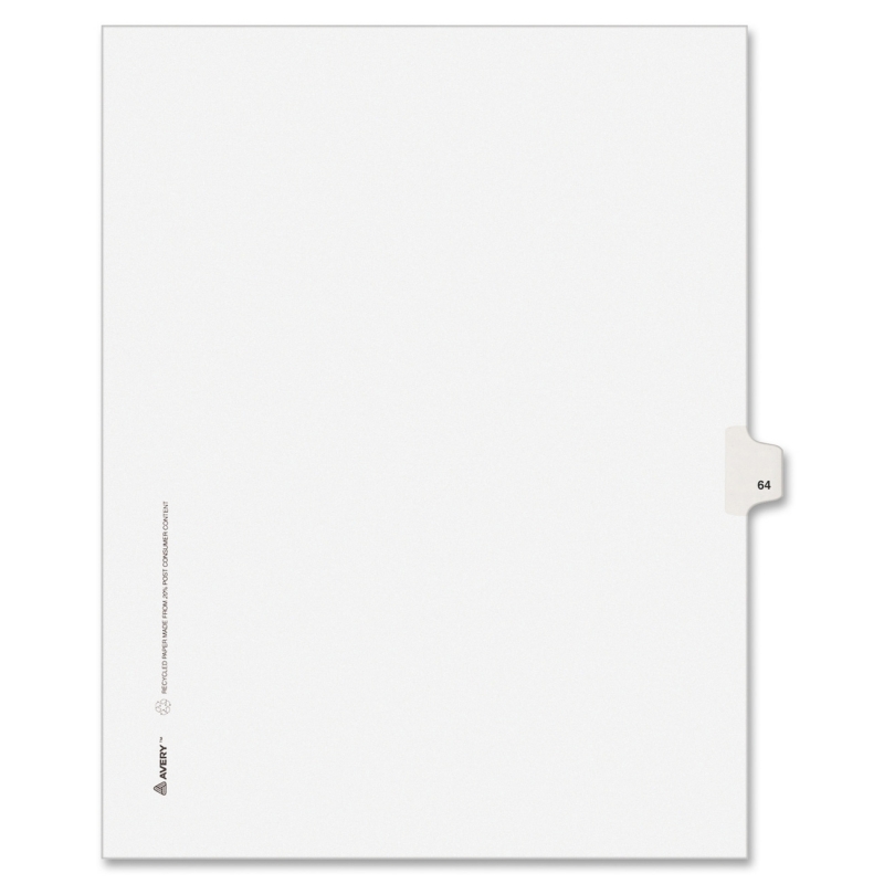 Avery Side-Tab Legal Index Divider 82262 AVE82262