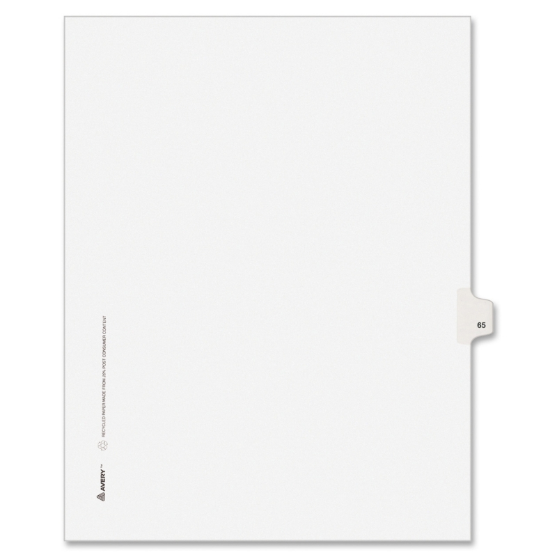Avery Side-Tab Legal Index Divider 82263 AVE82263
